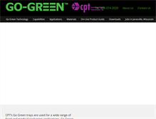 Tablet Screenshot of gogreenpackaging.com